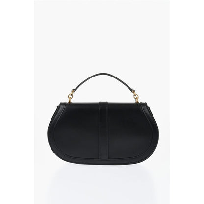 Versace Leather GRECA GODDES Saddle Bag with Golden Detail