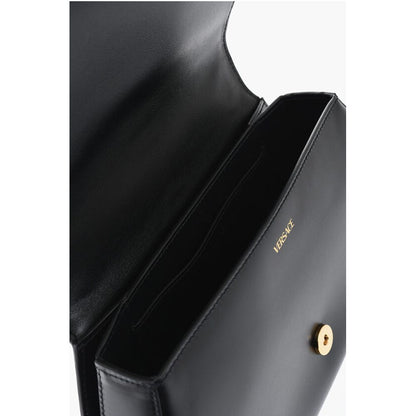Versace Leather GRECA GODDES Saddle Bag with Golden Detail