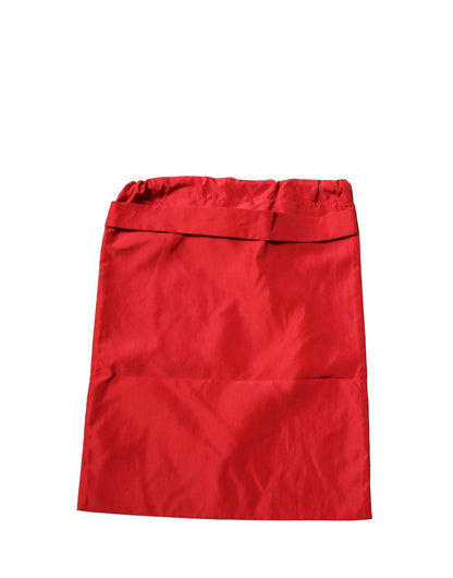 Dolce & Gabbana Red DG Logo Plaque Beachwear Shorts Swimwear