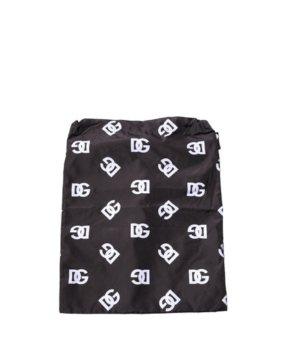 Dolce & Gabbana Black DG Logo Print Beachwear Shorts Swimwear