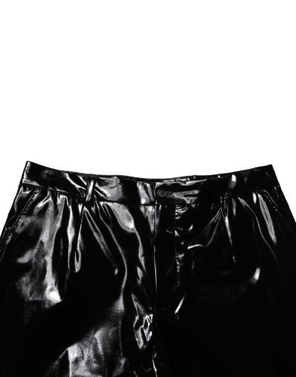 Dolce & Gabbana Black Nylon Straight Men Pants
