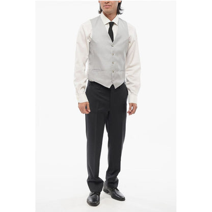 Corneliani CC COLLECTION 5 Buttons Vest With Dot Motif