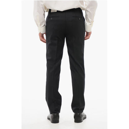 Corneliani Virgin Wool LEADER Pants with Flush Pockets