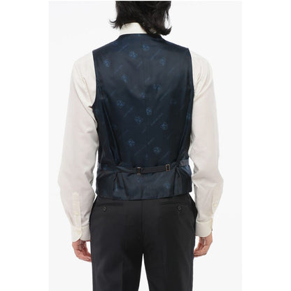 Corneliani CERIMONIA ACADEMY Geometric Motif Vest with Five Buttons