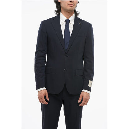 Corneliani CC COLLECTION Stretch Wool REFINED Suit with Notch Lapel