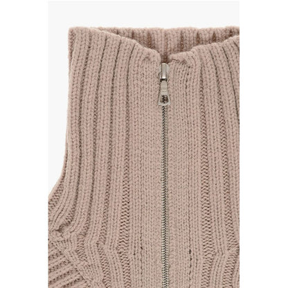 Dries Van Noten Virgin Wool MORRISO Collar with Front Zip