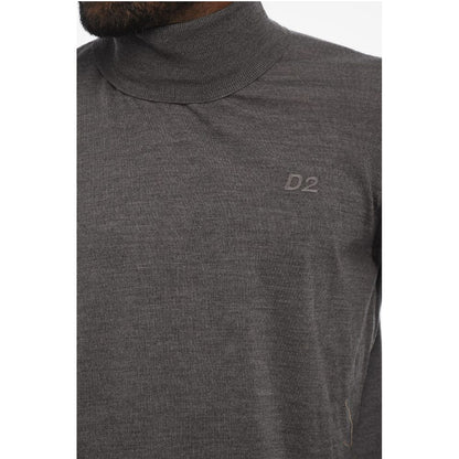 Dsquared² Turleneck Sweater with Ton On Ton Monogram