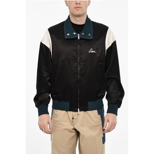 Dsquared² Satin Jacket with Velvet Collar