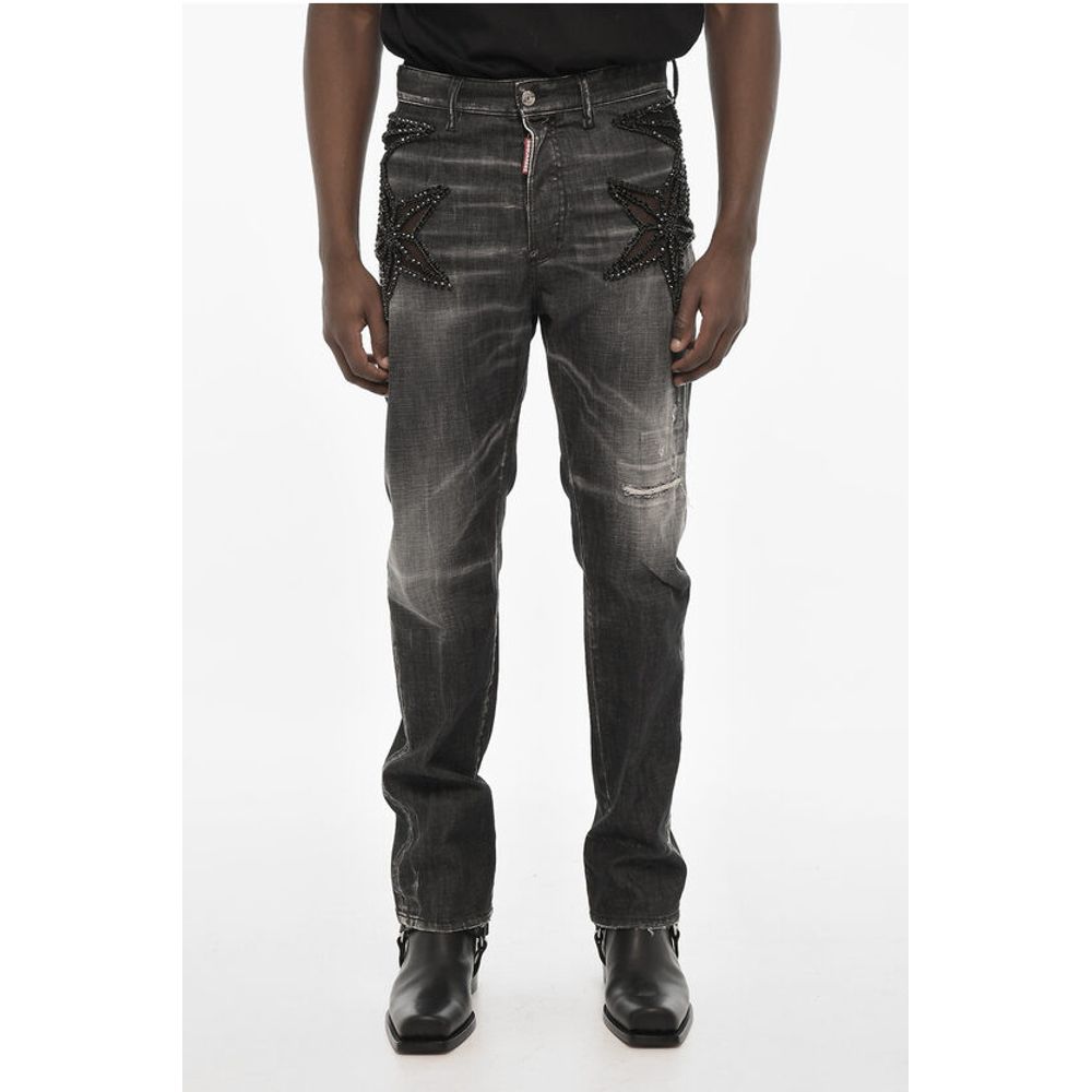 Dsquared² Regular Fit Jeans With Jewels