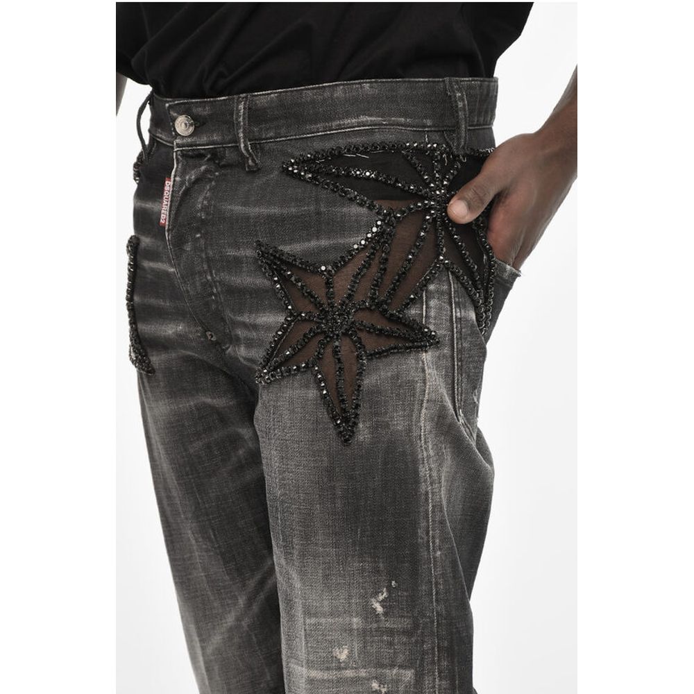 Dsquared² Regular Fit Jeans With Jewels