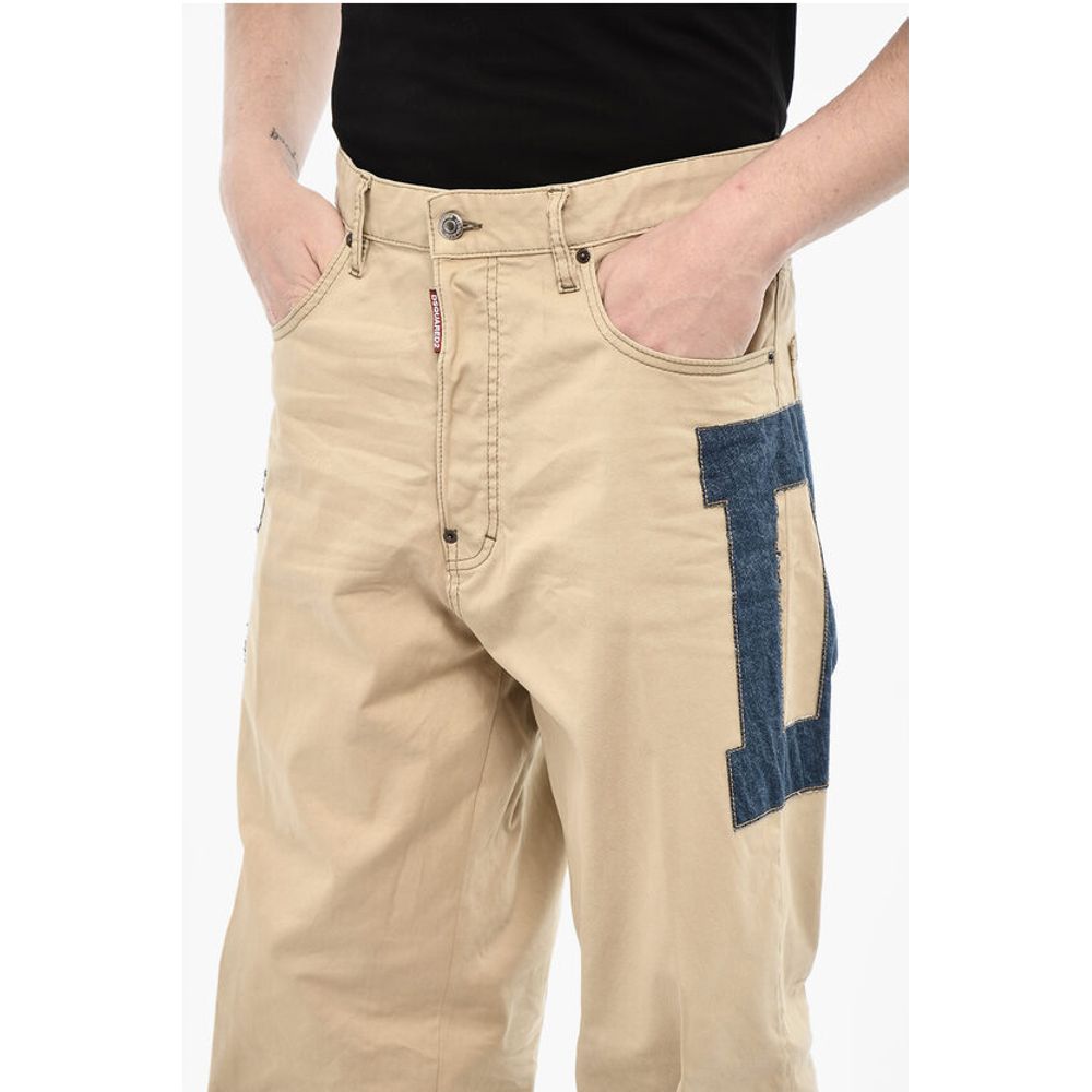 Dsquared² Twill Cotton 5 Pockets with Denim Detail