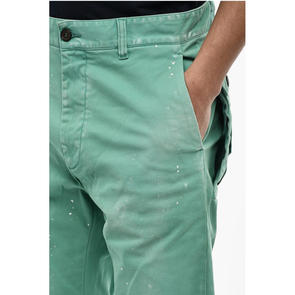 Dsquared² Vintage Effect Chino Pants with Patch Pockets
