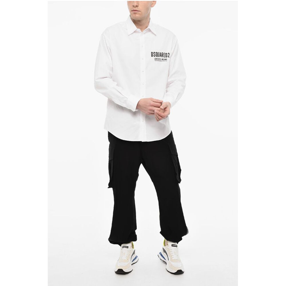 Dsquared² Long Sleeved Shirt With Printed Logo