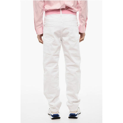 Dsquared² Light Wash Distressed Jeans with Lace