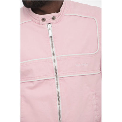 Dsquared² Cotton Jacket wih Zip Closure and Logo Buttons