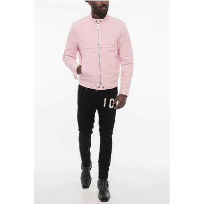 Dsquared² Cotton Jacket wih Zip Closure and Logo Buttons
