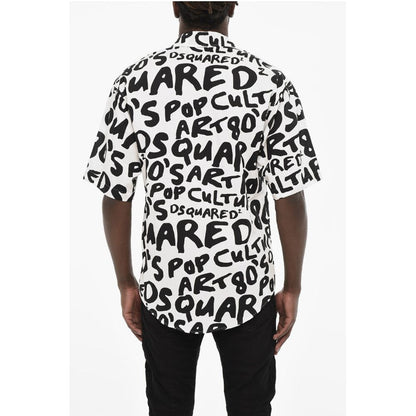 Dsquared² All-Over Monogram Two-Tone Shirt