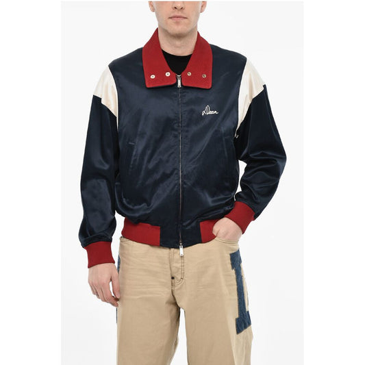 Dsquared² Embroidered Logo Color Block Zipped Sweatshirt