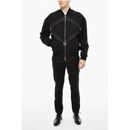 Dsquared² Linen Blend Bomber With Zip Detail