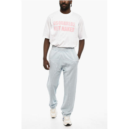 Dsquared² Solid Color Baggy Fit Joggers with Drawstring Waist