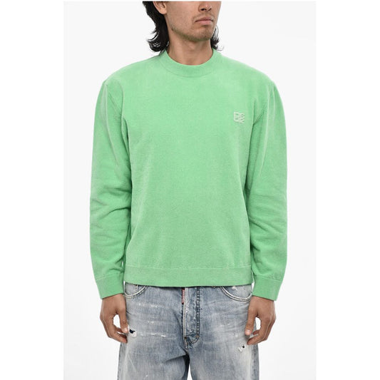 Dsquared² Terry Cotton Crew-neck Sweater with Monogram