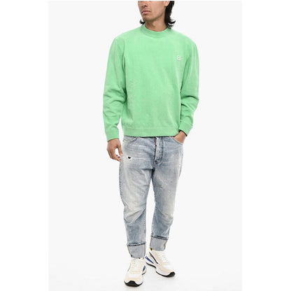 Dsquared² Terry Cotton Crew-neck Sweater with Monogram