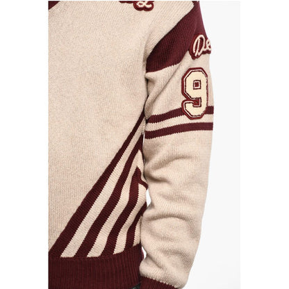Dsquared² V-Neck Sweater with Contrasting Trims