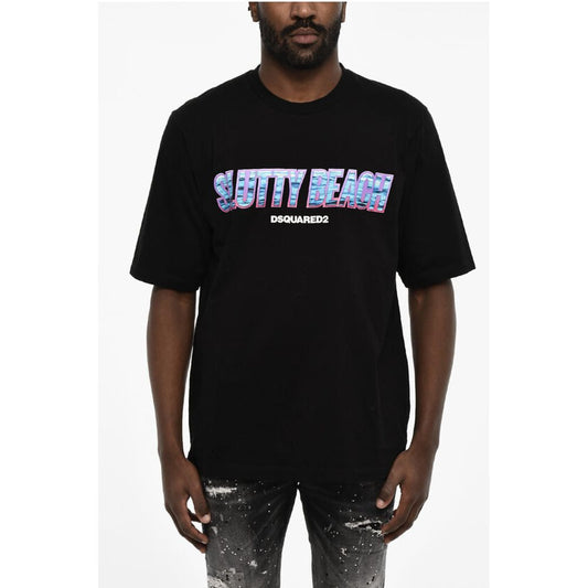 Dsquared² Crew-neck T-shirt WIth Logo Print
