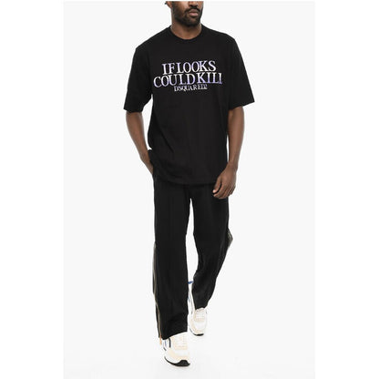 Dsquared² Cotton Crew-neck T-shirt with Print