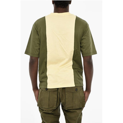 Dsquared² Two-Tone Crew-neck T-shirt with Maxi Print