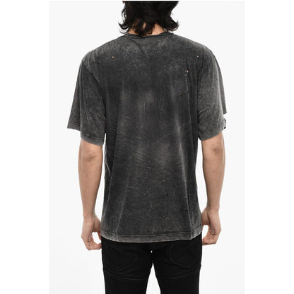 Dsquared² Cotton Crew-neck T-shirt ith Velvet Detail