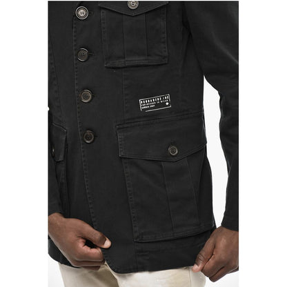 Dsquared² Cotton Twill Blazer with Breast Pocket