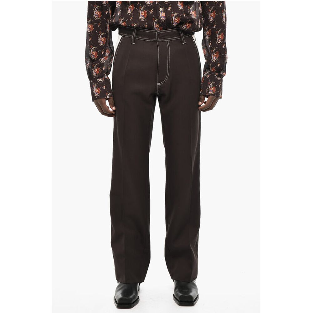 Dsquared² Cotton Twill Two-Tone Pants