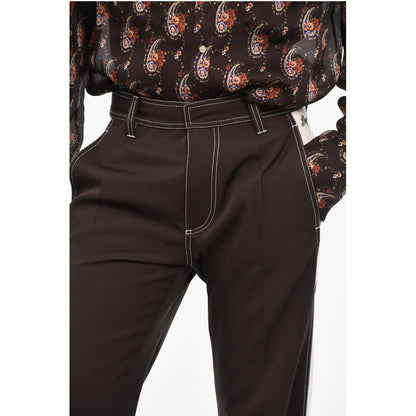 Dsquared² Cotton Twill Two-Tone Pants