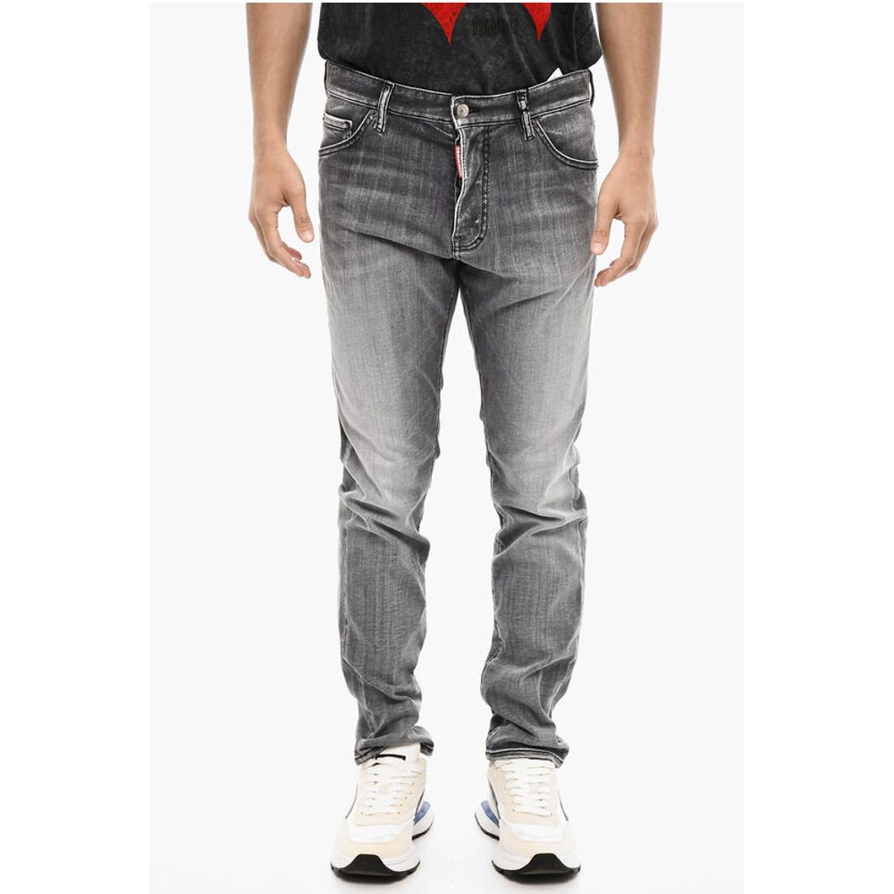 Dsquared² Stonewashed Jeans with Logo Buttons