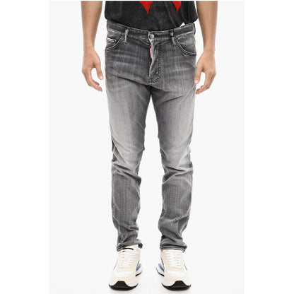 Dsquared² Stonewashed Jeans with Logo Buttons