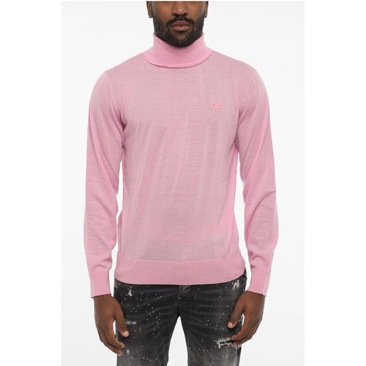Dsquared² Turleneck Sweater with Ton On Ton Monogram