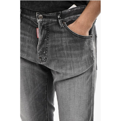 Dsquared² Stonewashed Jeans with Logo Buttons