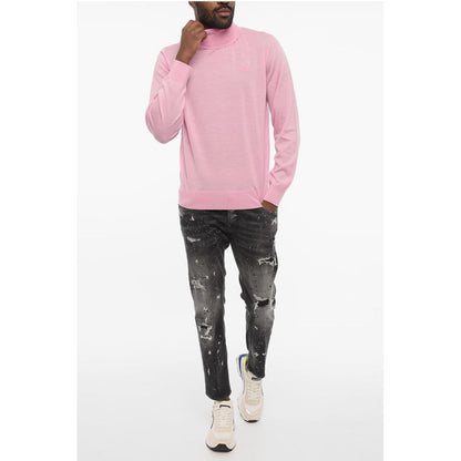 Dsquared² Turleneck Sweater with Ton On Ton Monogram