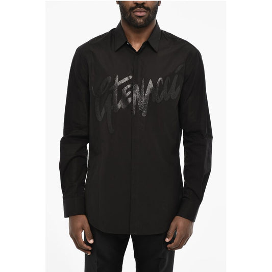 Dsquared² Casual Cotton Shirt with Glitter Details
