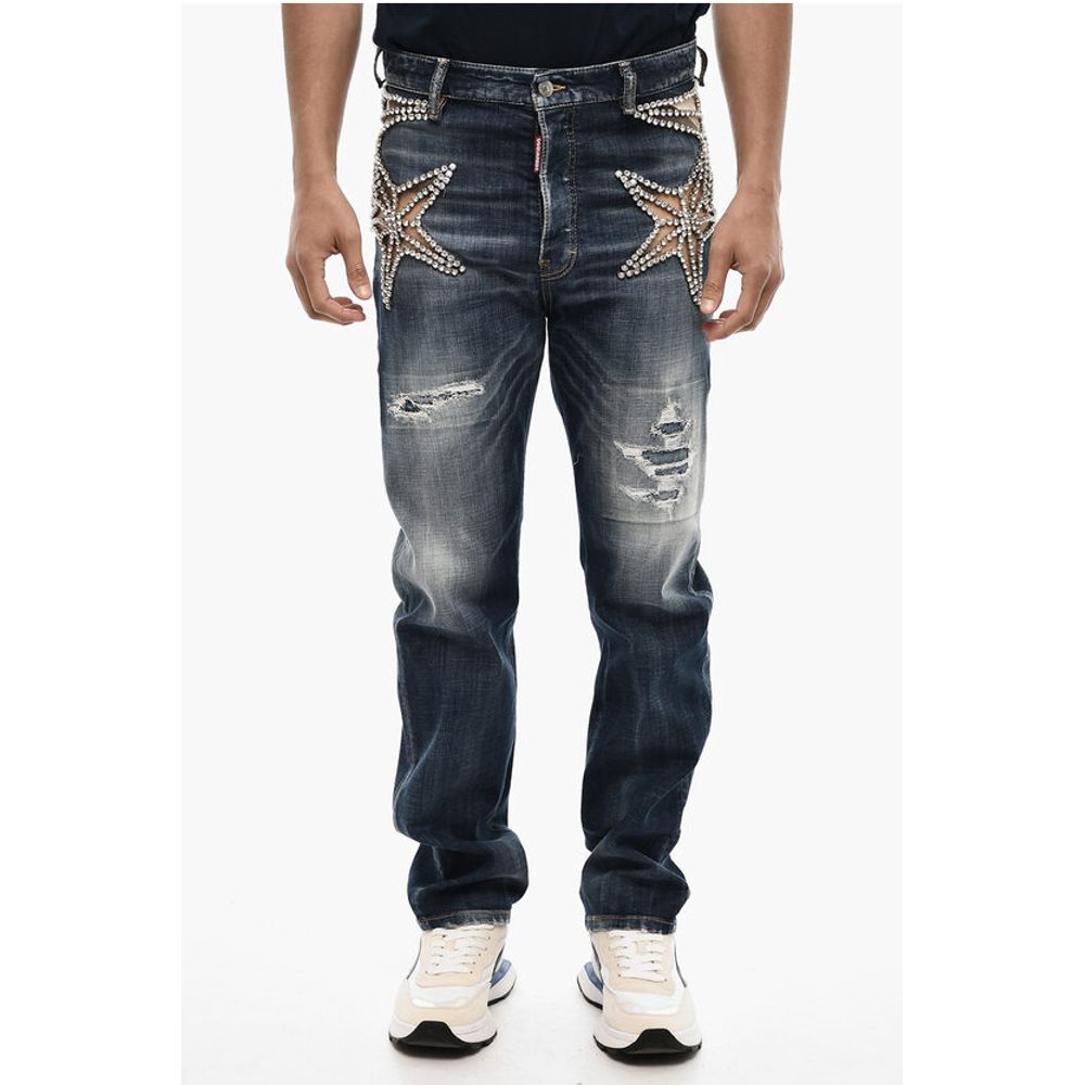 Dsquared² Regular Fit Jeans With Jewels