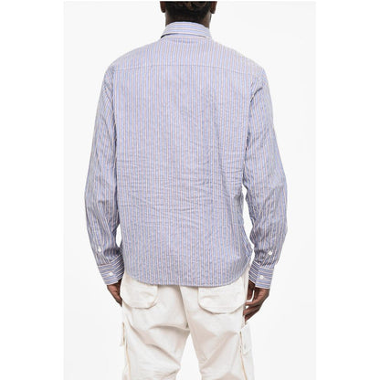 Dsquared² Striped Shirt with Frontal Stars