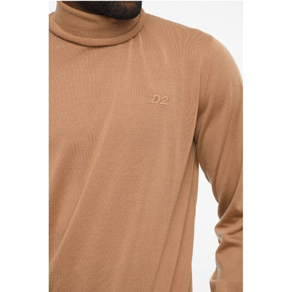 Dsquared² Turleneck Sweater with Ton On Ton Monogram