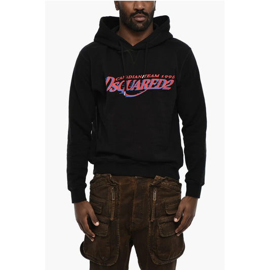 Dsquared² Cotton Hoodie with Logo Print