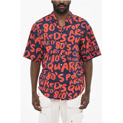 Dsquared² All-Over Monogram Two-Tone Shirt