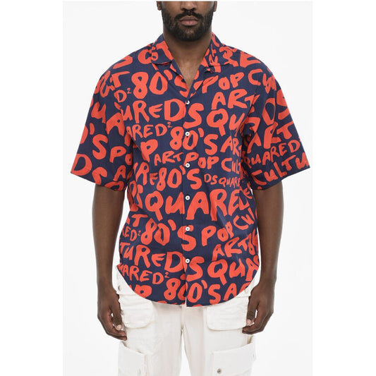 Dsquared² All-Over Monogram Two-Tone Shirt