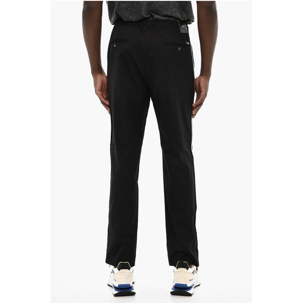 Dsquared² Cotton Pants with Golden Effect Zip