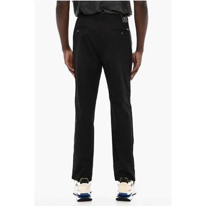 Dsquared² Cotton Pants with Golden Effect Zip