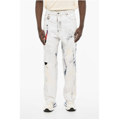 Dsquared² Acid Wash Effect Distressed Jeans