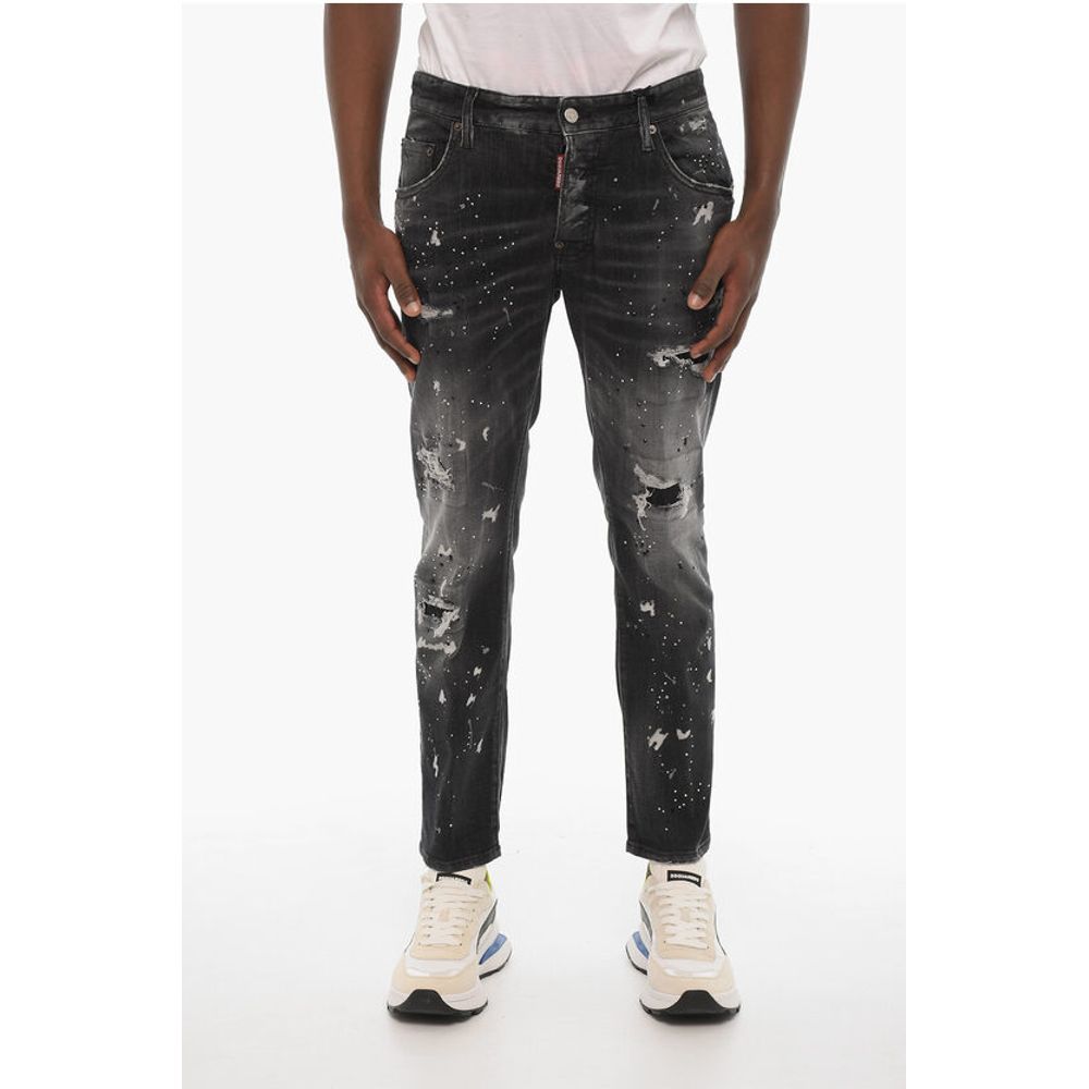 Dsquared² Rhinestone Regular Fit Jeans